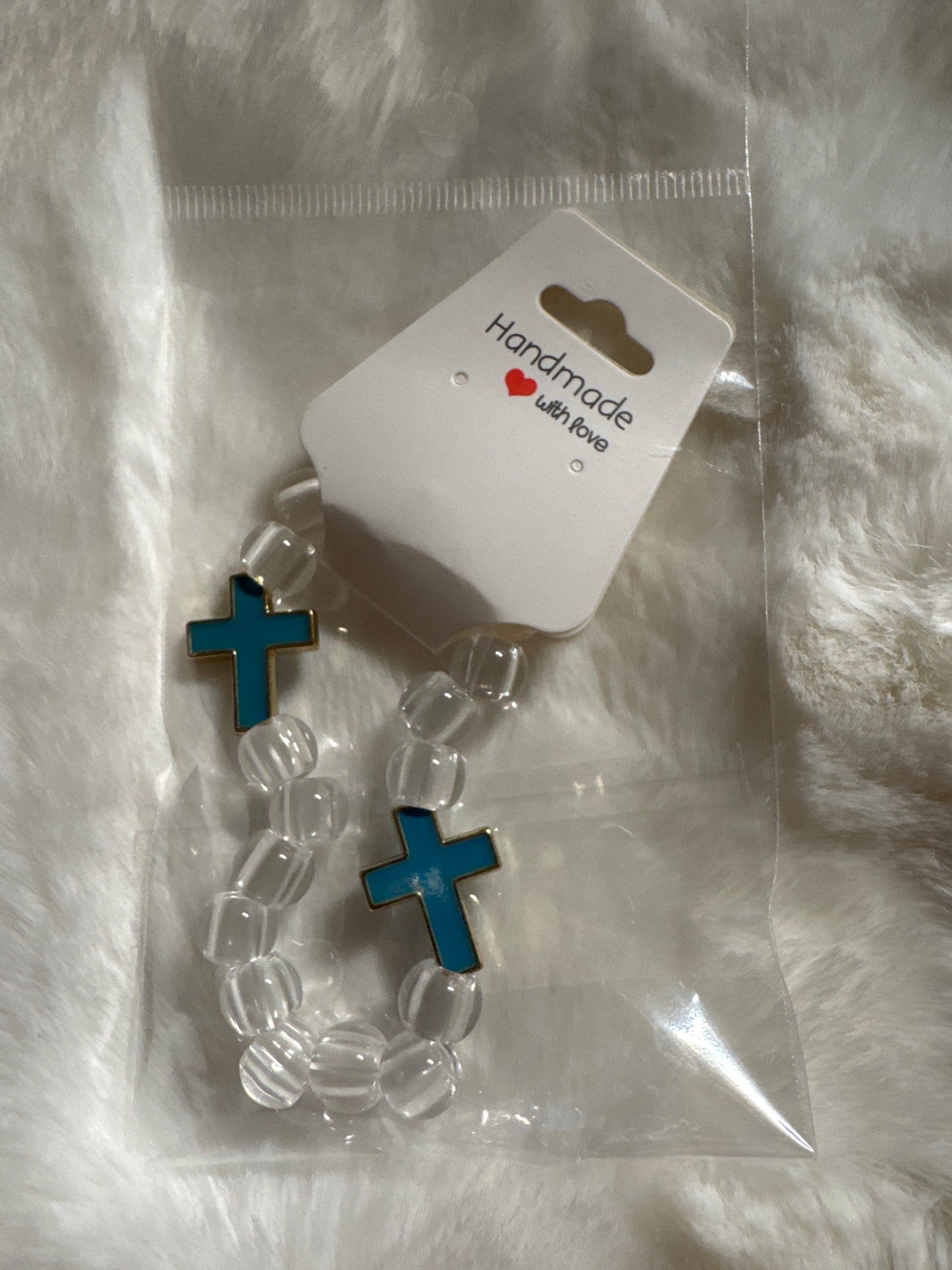 7 inch cross bracelet